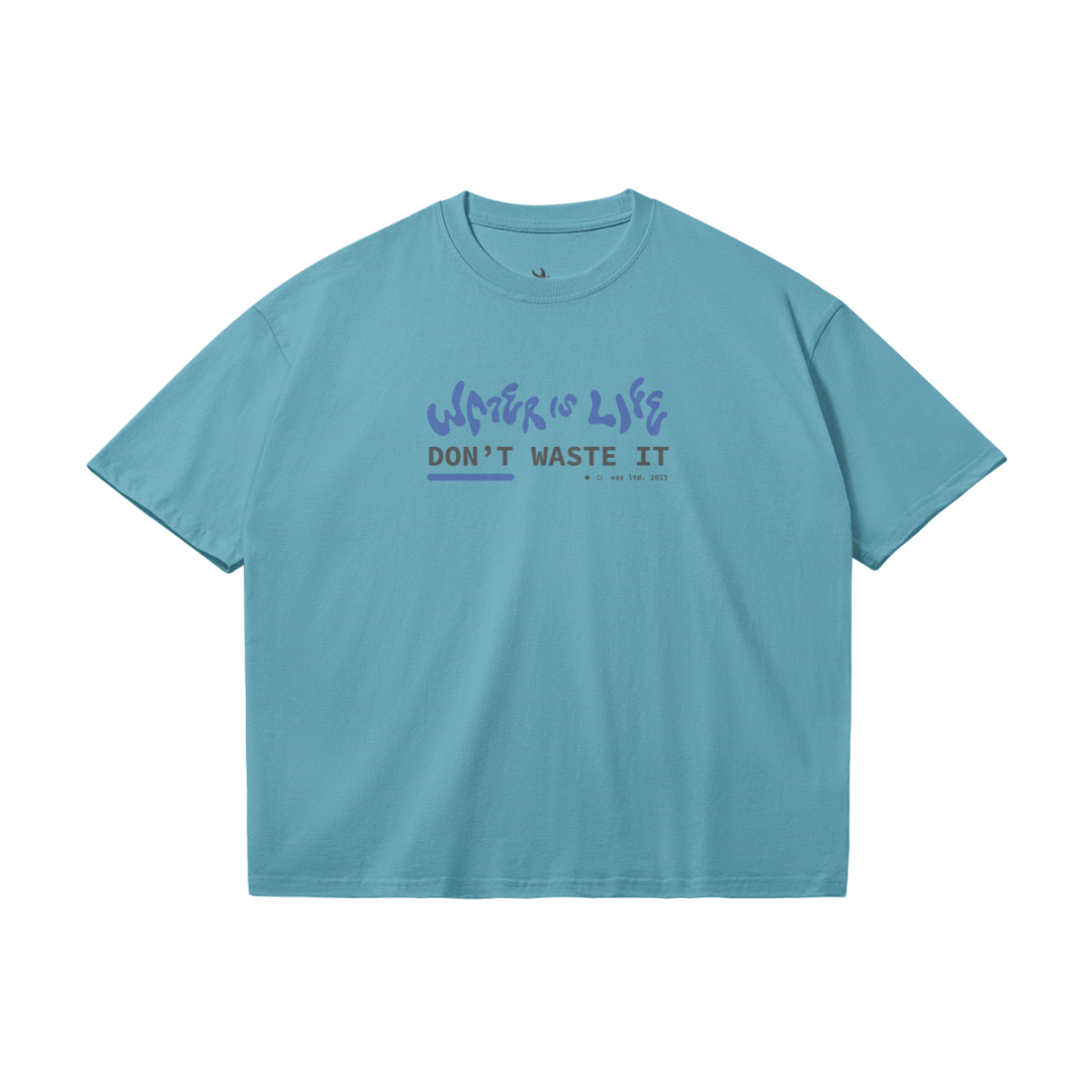 "WATER IS LIFE" 190 GSM Unisex Loose TEE - Image 4