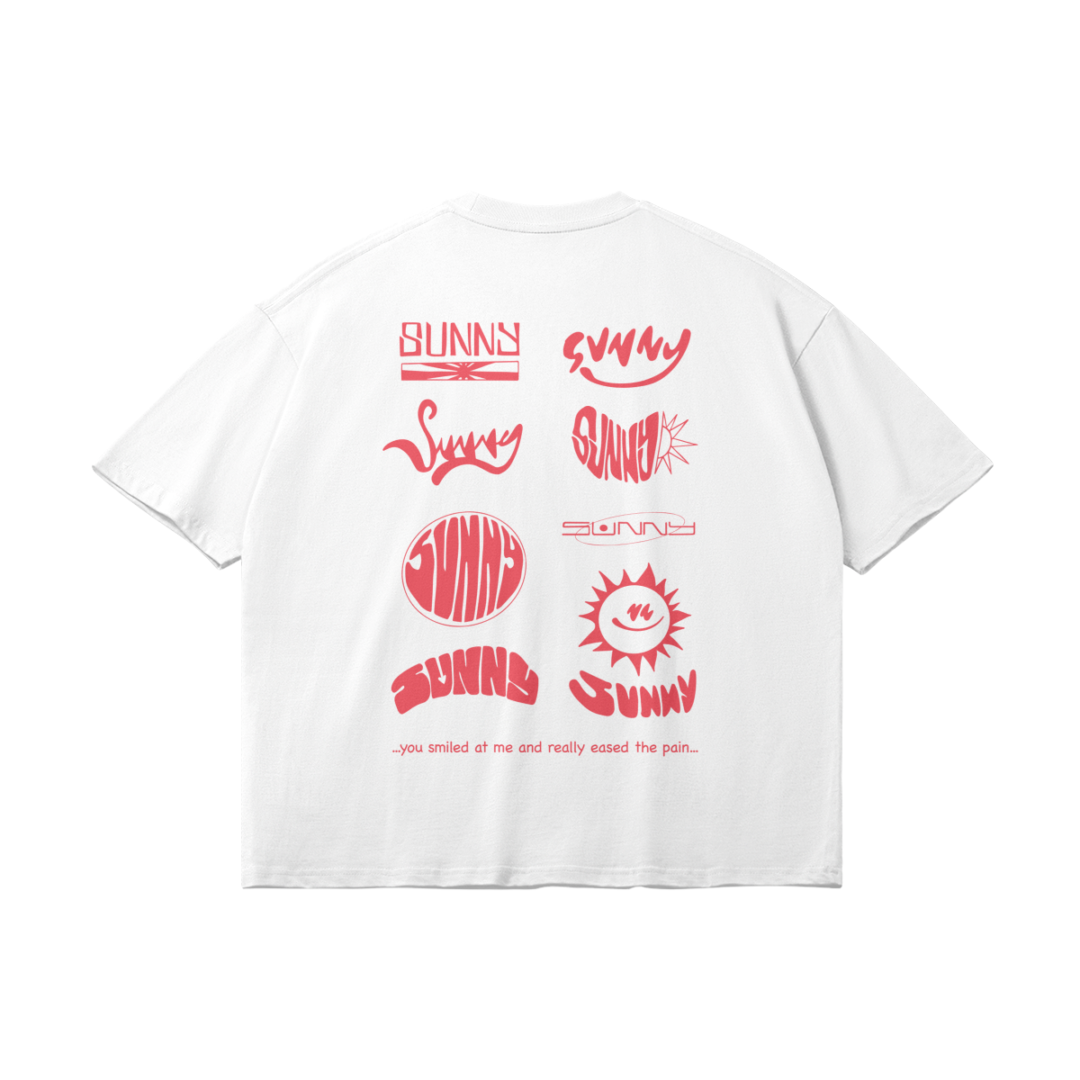 "SUNNY LOGO" 190 GSM Unisex Loose TEE - Image 6