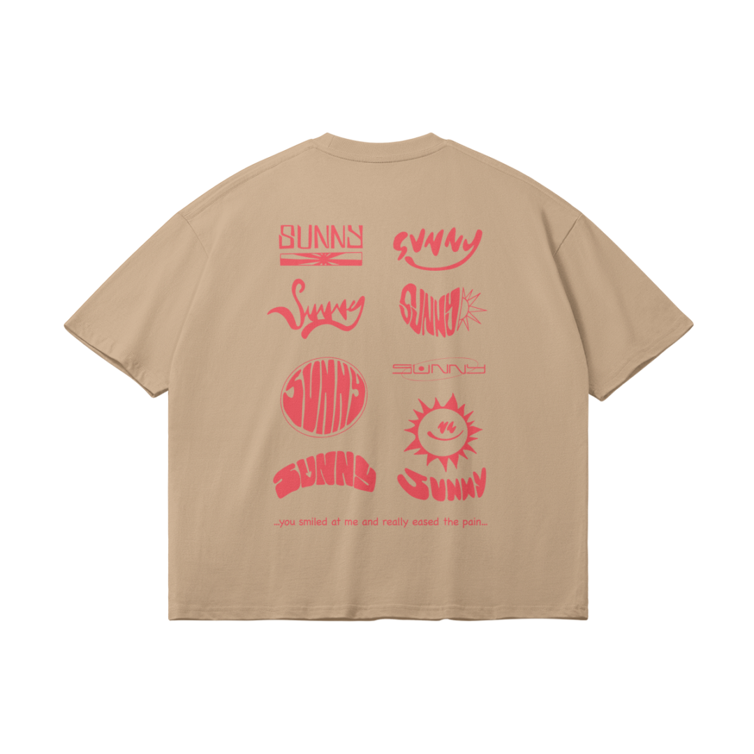 "SUNNY LOGO" 190 GSM Unisex Loose TEE - Image 8